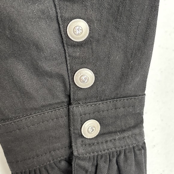 Christine Alexander Women's S Black Studded Rhinestone‎ Ruffle Full Zip Jacket - Picture 9 of 16